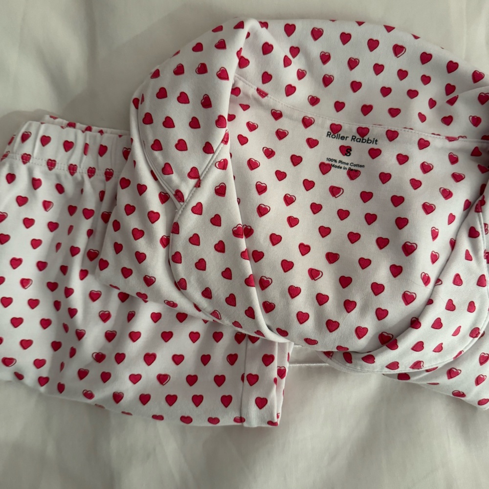 Roller Rabbit, pink heart PJs